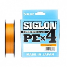Шнур Sunline Siglon PEх4 orange 150м 0,2 3lb