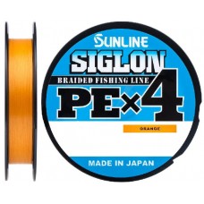 Шнур Sunline Siglon PEх4 orange 150м 1,0 16lb