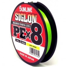 Шнур Sunline Siglon PEх8 light green 150м 0,8 12lb