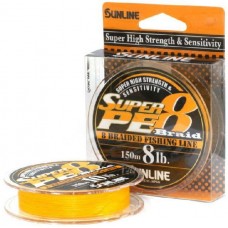 Шнур Sunline Super PE 8 braid orange 150м 6lb