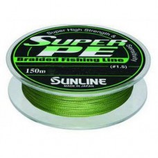 Шнур Sunline Super PE D.GRN 150м 0,128мм 6lbs 3,0кг