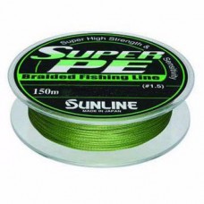 Шнур Sunline Super PE L.GRN 150м 0,235мм 20lbs 10кг