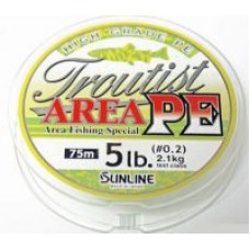 Шнур Sunline Troutist area PE 75м 0,3 6lbs