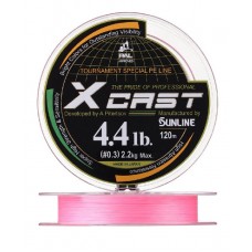 Шнур Sunline X Cast 120м Pink 0.4 5.6lb 2,8кг
