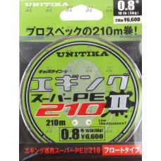 Шнур Unitika Castline enging super PE II 210м 0,145мм 5кг