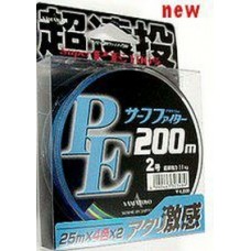 Шнур Yamatoyo Super PE 200м 2,0/0,205мм 11,0кг
