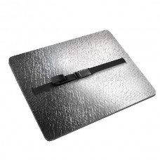 Сиденье Isolon Decor металлик туристическое с карабином 10мм серое