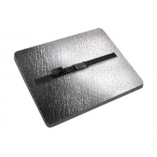 Сиденье Isolon Decor металлик туристическое с карабином 18мм серое