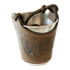 Стакан Acropolis СХМ-1 малый на подвеске кожа 70 мл