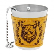 Стакан Хольстер с цепочкой Русская охота кабан