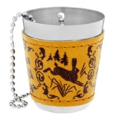 Стакан Хольстер с цепочкой Русская охота заяц