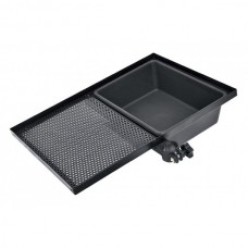 Стол Волжанка рыболовный металлический с контейнером 51х42x5,5см