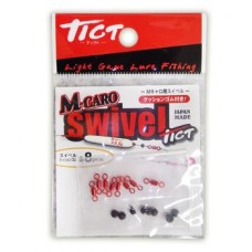 Стопор с вертлюжком для бомбард Tict M-Caro swivel 8шт