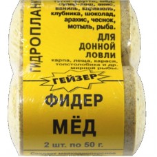 Технопланктон Привада Фидер гейзер мед 2шт по 50гр