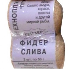 Технопланктон Привада Фидер гейзер слива2шт по 50гр