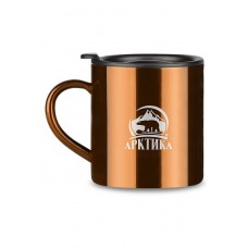 Термокружка Арктика с крышкой 450мл кофейный