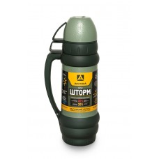 Термос Арктика классический узкое горло 1000мл зеленый