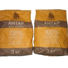 Уголь Антар древесный 3 кг мягкая упаковка