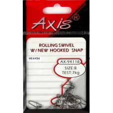 Вертлюг Axis Crosslock-2 с застежкой 5кг №12 10шт