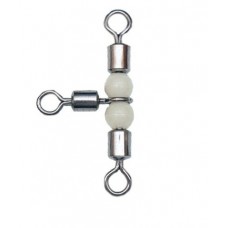 Вертлюг Axis Rolling тройной с бисером №5x6 10шт