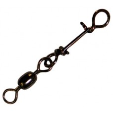 Застежка Hitfish Brass crane swivel with easylock snap с вертлюгом №0 7шт