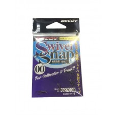 Застежка с вертлюгом Decoy SN-9 swivel snap №00 6шт