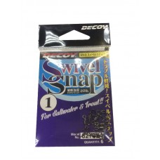 Застежка с вертлюгом Decoy SN-9 swivel snap №1 6шт