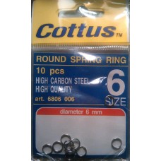 Заводное кольцо Cottus 6мм 10шт