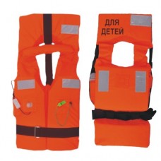 Жилет Таёжник спасательный речной с маяком оранжевый